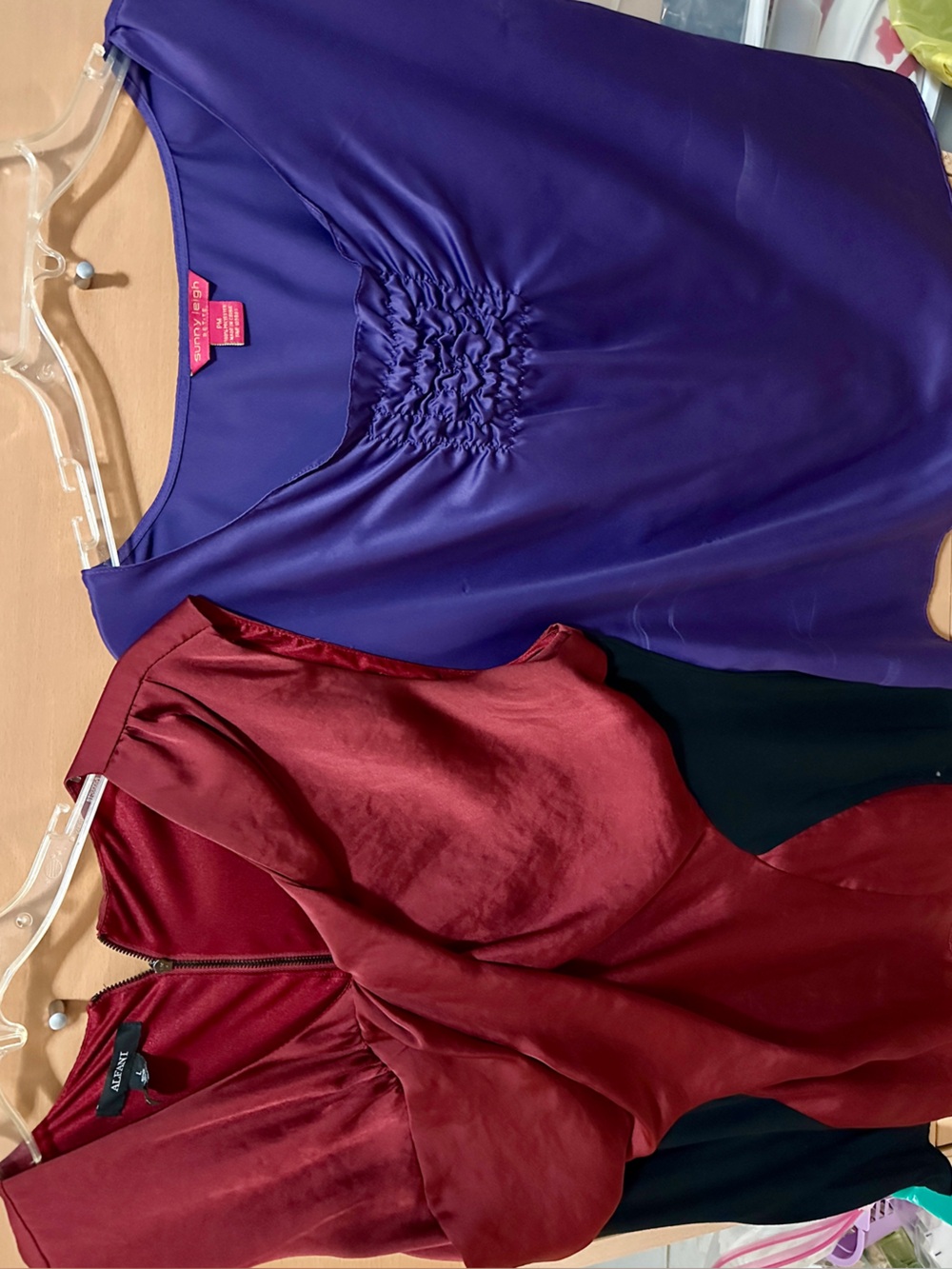 Alfani Purple Satin Blouse Bundle